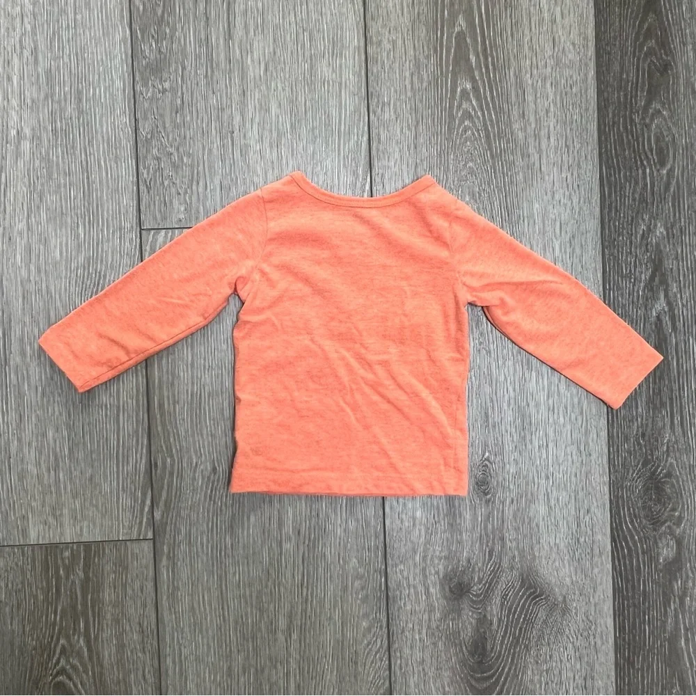 CARTERS HALLOWEEN LONG SLEEVE SHIRT ORANGE 12MO